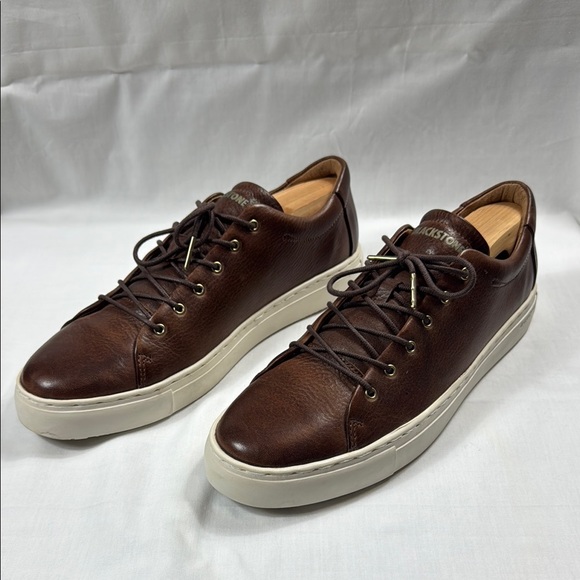 Blackstone Brown Leather Sneakers - Picture 2 of 5
